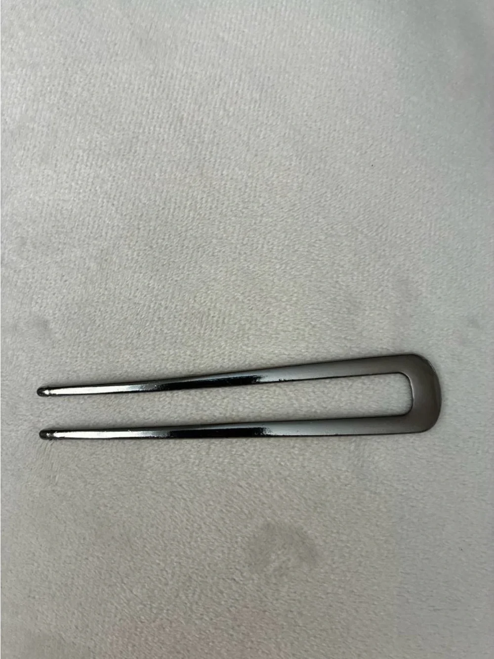French Hair Pin In Gunmetal Gray - Hair Accessories